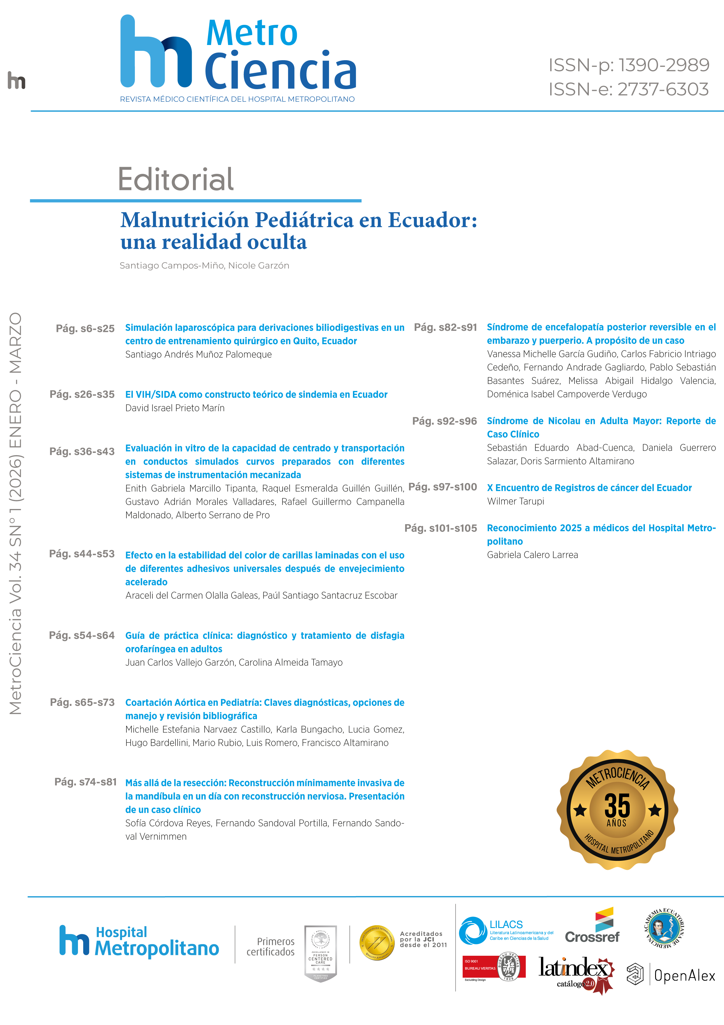 					Ver Vol. 34 Núm. 1 (2026): Enero - Marzo
				